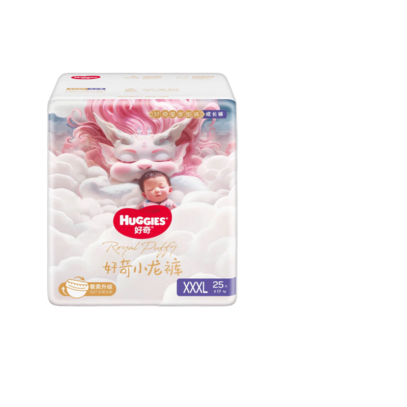 好奇（Huggies）小龙裤拉拉裤皇家御裤成长裤婴儿尿不湿新老包装随机发 多仓直发 拉拉裤XXL28片【15kg以上】