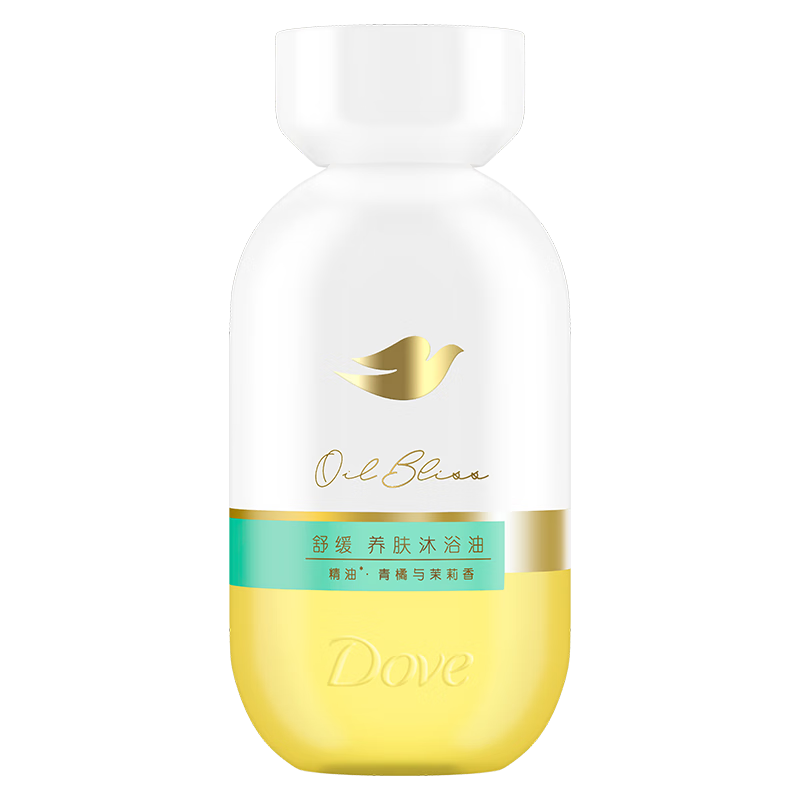 多芬轻盈舒缓沐浴油小金瓶(青橘与茉莉香)250ml 以油养肤 细腻肌肤