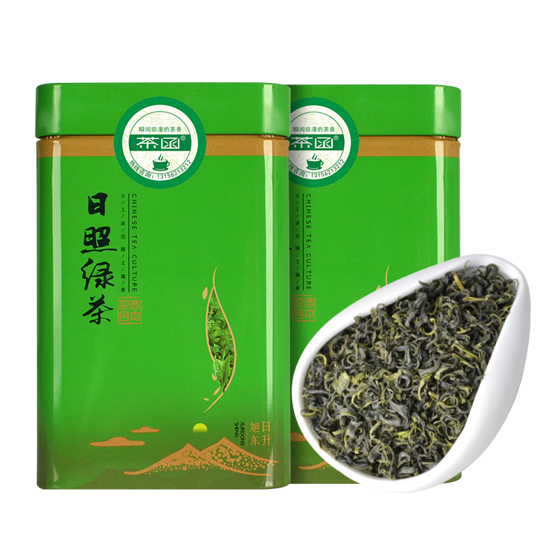 茶函 日照綠茶2025新茶茶葉濃香型耐泡袋裝茶山東特產(chǎn)日照足罐裝 250g*2罐