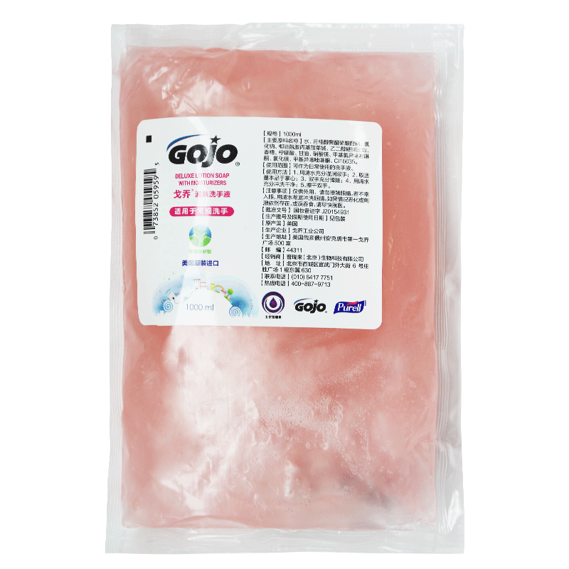 普瑞来（PURELL）GOJO戈乔润肤洗手液1000ml (2117)可搭配NXT分配器（2130） 4袋(2117-04-MY)