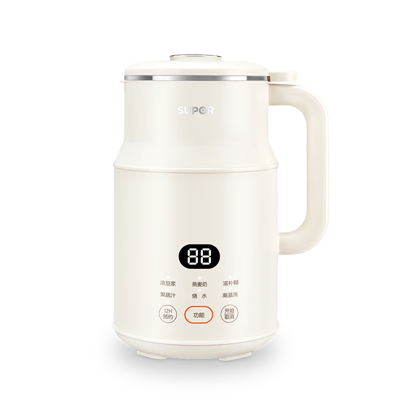 PLUS���޵������ղ�����SUPOR�������� 0.8LС�ͼ����Ʊڻ� 1-12HԤԼ�๦������ȫ�Զ���ϴ1-2��ʳ DJ08B-P31E