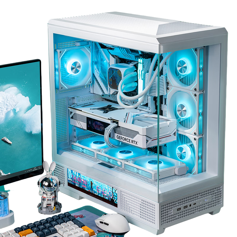 ߣaigo ԰ɫ ATXϷ̨ʽ֧˫360ˮ 9.16/270㺣/5090Կ 431.1Ԫ()