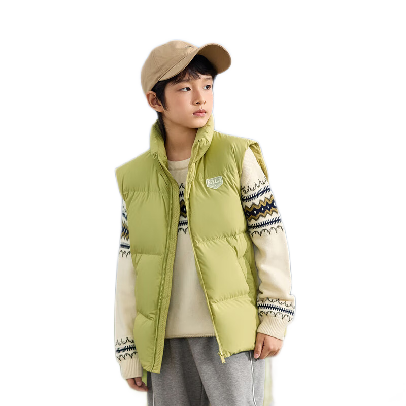 巴拉巴拉童装儿童羽绒马甲2025新款冬装男女童亲子装保暖外套羽绒服简约潮