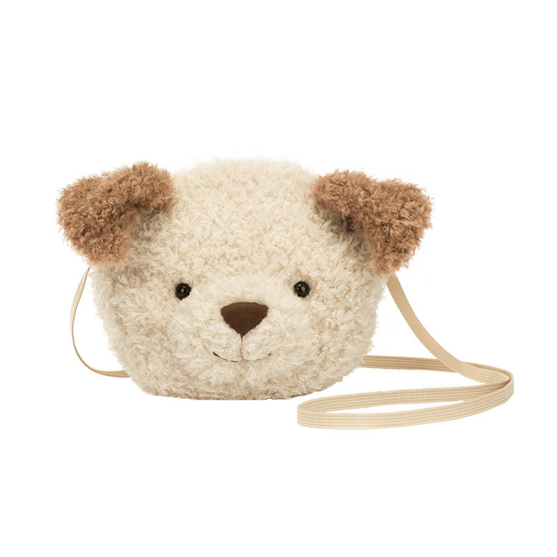 Jellycat小狗包包可爱狗动物玩偶毛绒斜挎包腰包公仔送礼520礼物 小狗包包 高19 X 宽19 CM