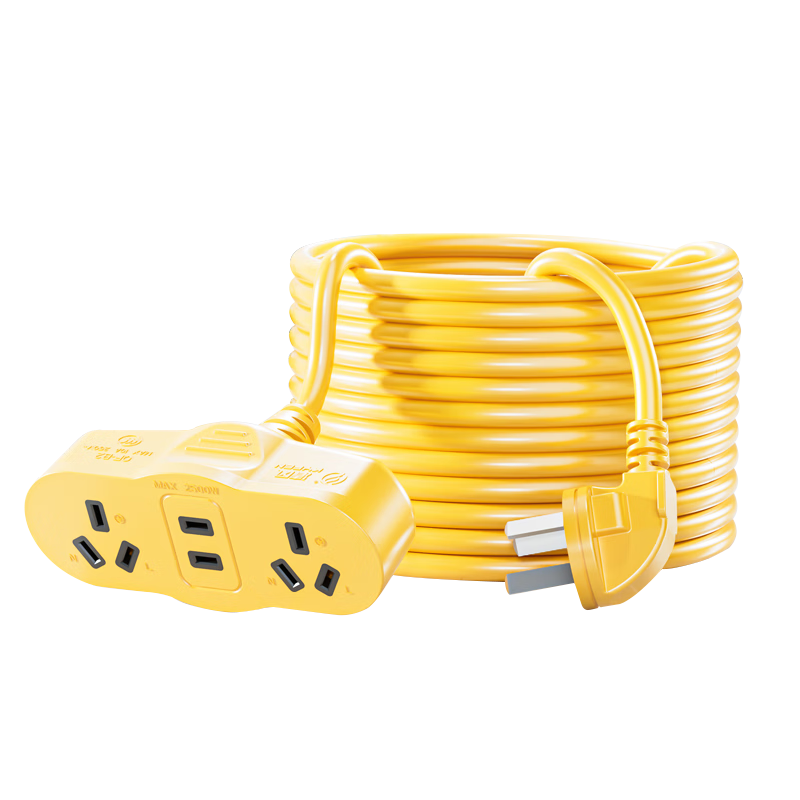 清風(fēng)（kyfen）插座延長(zhǎng)線(xiàn)/插線(xiàn)板/插排/排插/接線(xiàn)板/拖線(xiàn)板 防凍耐寒1.5平線(xiàn)徑 一位兩孔 兩位五孔 全長(zhǎng)15米