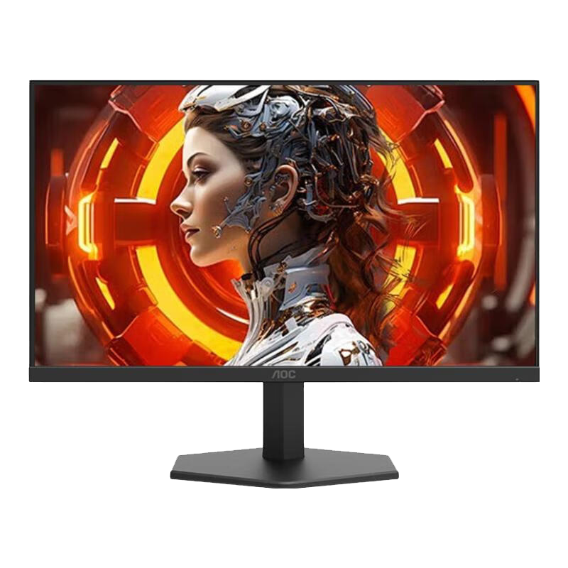 AOC 23.8英寸 显示器 广色域  FastIPS快速液晶1ms响应 HDR10 低蓝光不闪 小钢炮游戏电竞显示屏 【新】24G11E2 180Hz FastIPS