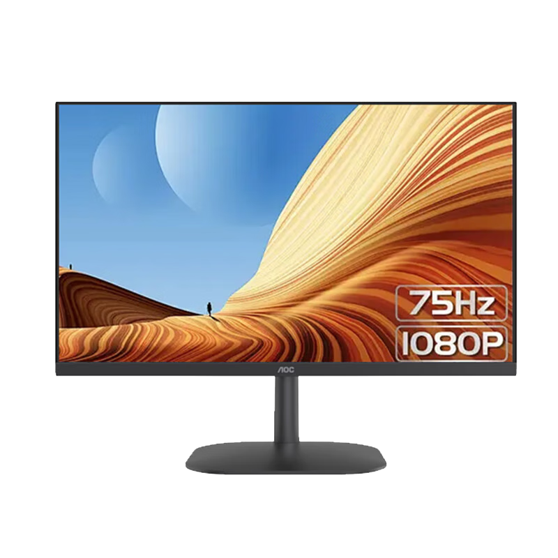 AOC 23.8Ӣʾ 75Hz HDMIӿ 1080Pȫӽ ⲻ ɱڹҼð칫ҺʾĻ 24B20HN/D364.65Ԫ
