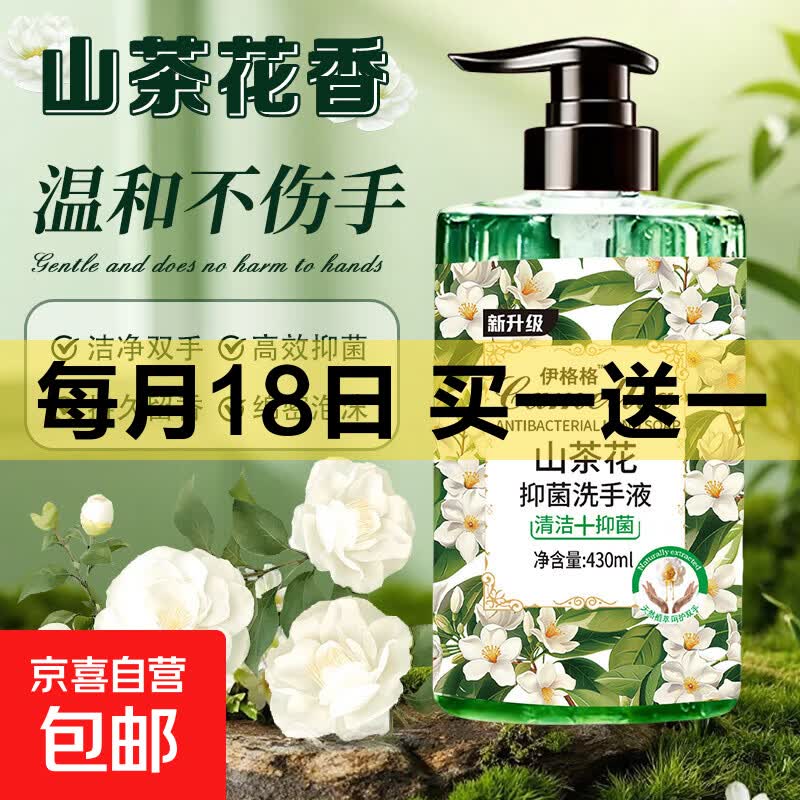 山茶花抑菌洗手液儿童通用 一瓶装430毫升（活动专享）