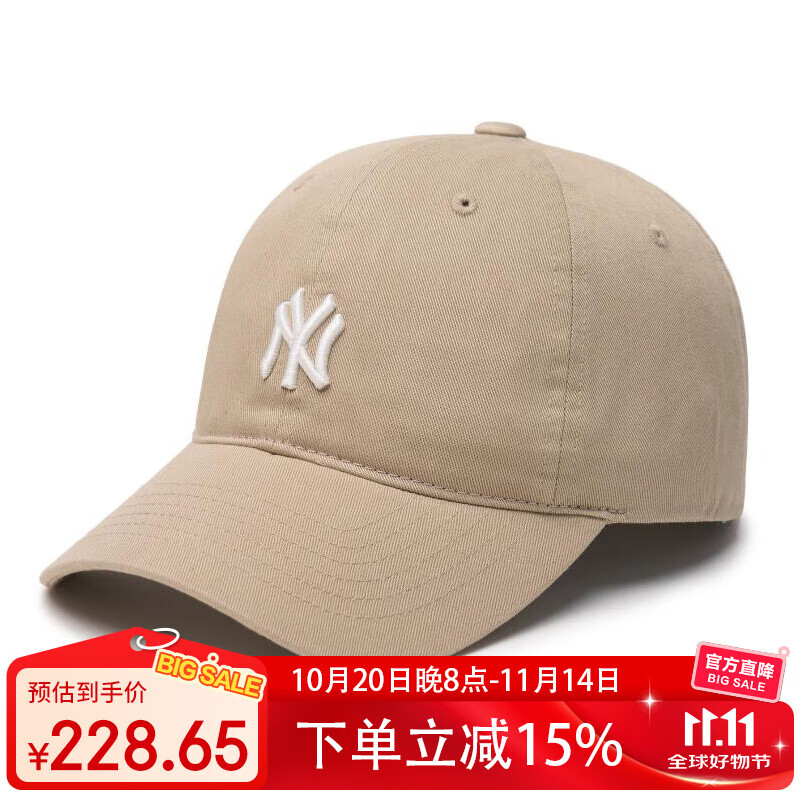 MLB棒球帽子男女情侣款软顶韩版洋基队NY经典小标遮阳送礼CP77