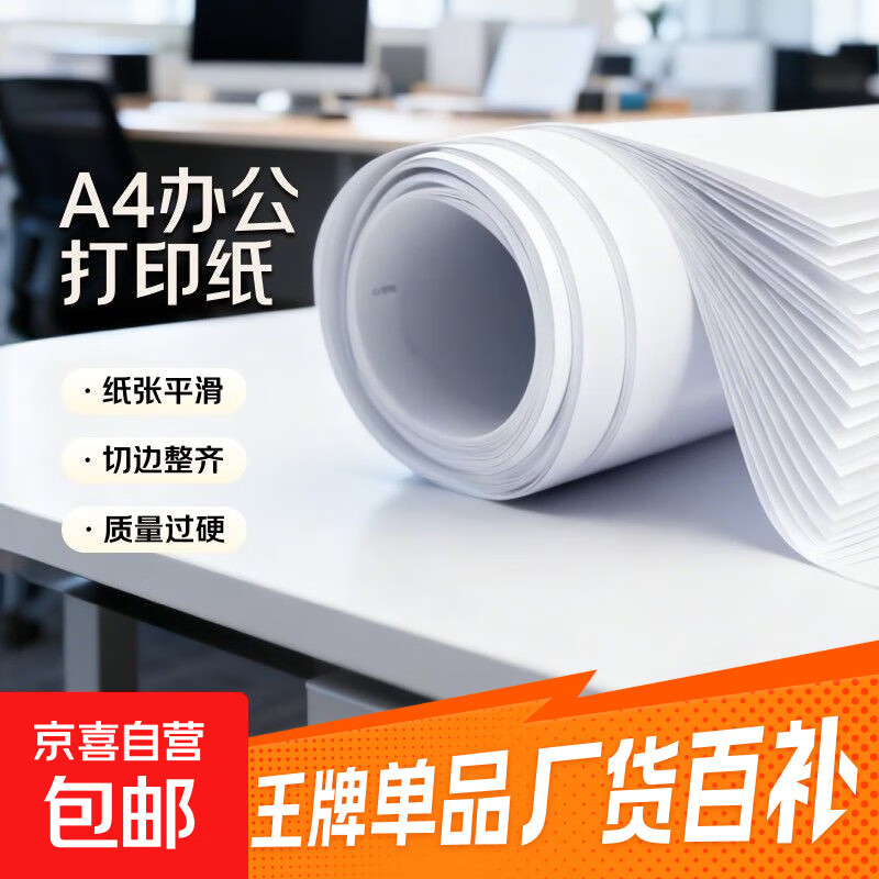 A4纸打印纸 70g/80g复印纸 多功能双面办公用纸草稿纸白纸学生作业用草稿本空白纸 【个人装】A4-70g-100张