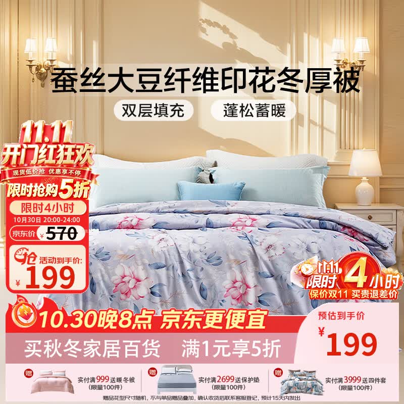 富安大尺寸蚕丝冬厚被 199元 - 86线报