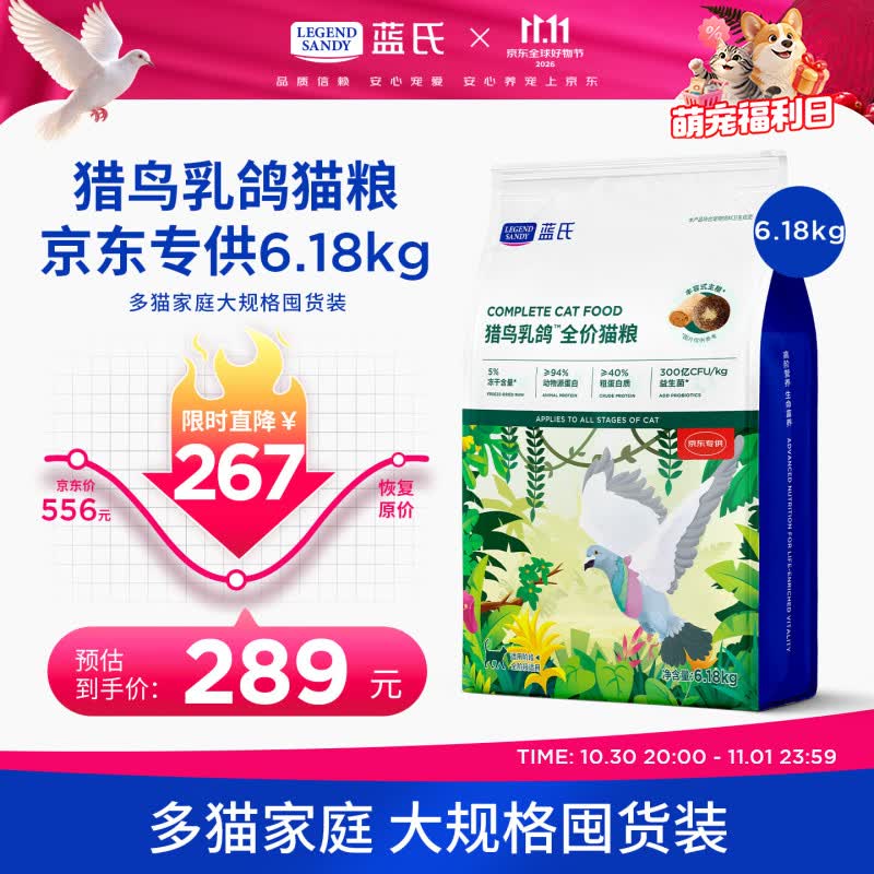 蓝氏乳鸽猫粮1.5kg 37元 - 86线报