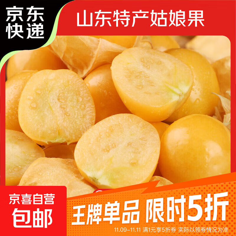 东北特产菇娘果灯笼果当季姑娘果水果自然成熟酸甜可口产地直发 净重半斤【尝鲜】