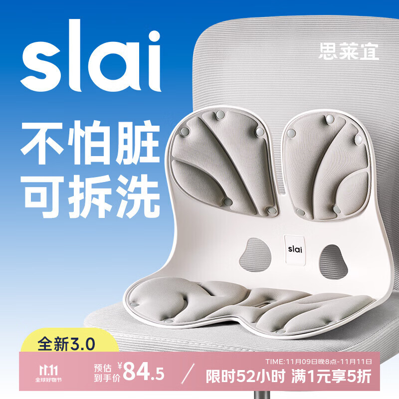 思莱宜腰靠垫护腰靠垫办公室腰托护腰久坐神器人体工学腰垫靠背垫坐姿椅