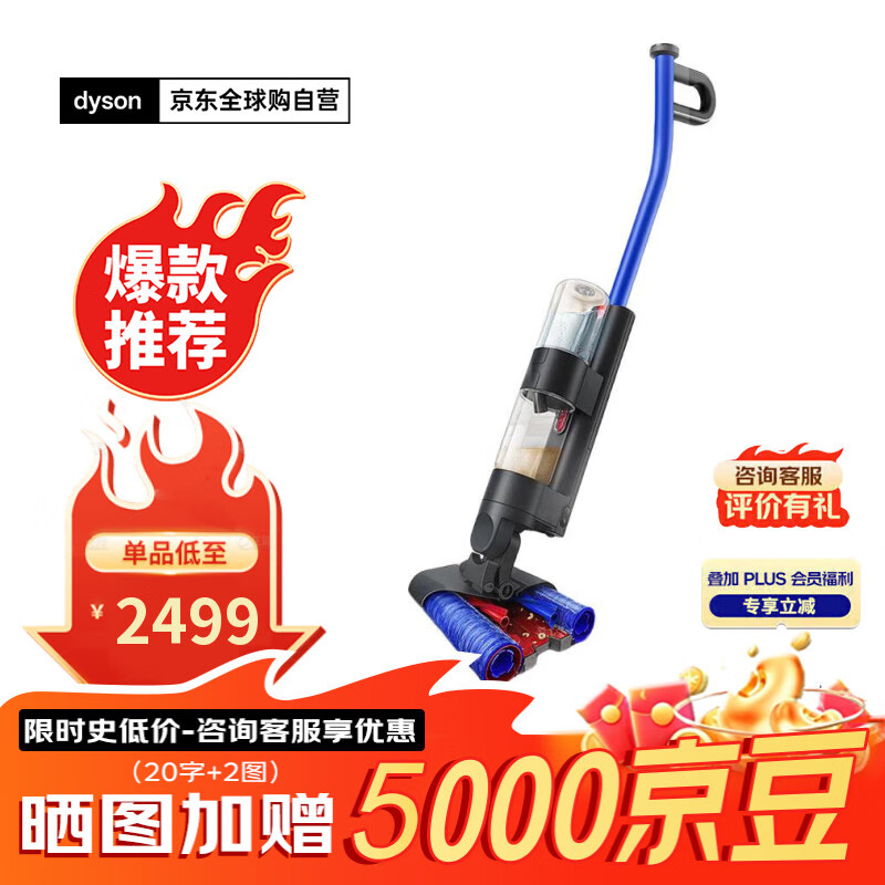 戴森（DYSON）WashG1洗地机 高效清洁除菌 自动清洗家用 洗拖一体 拖地 宠物家庭适用 干湿分离 秋冬礼物