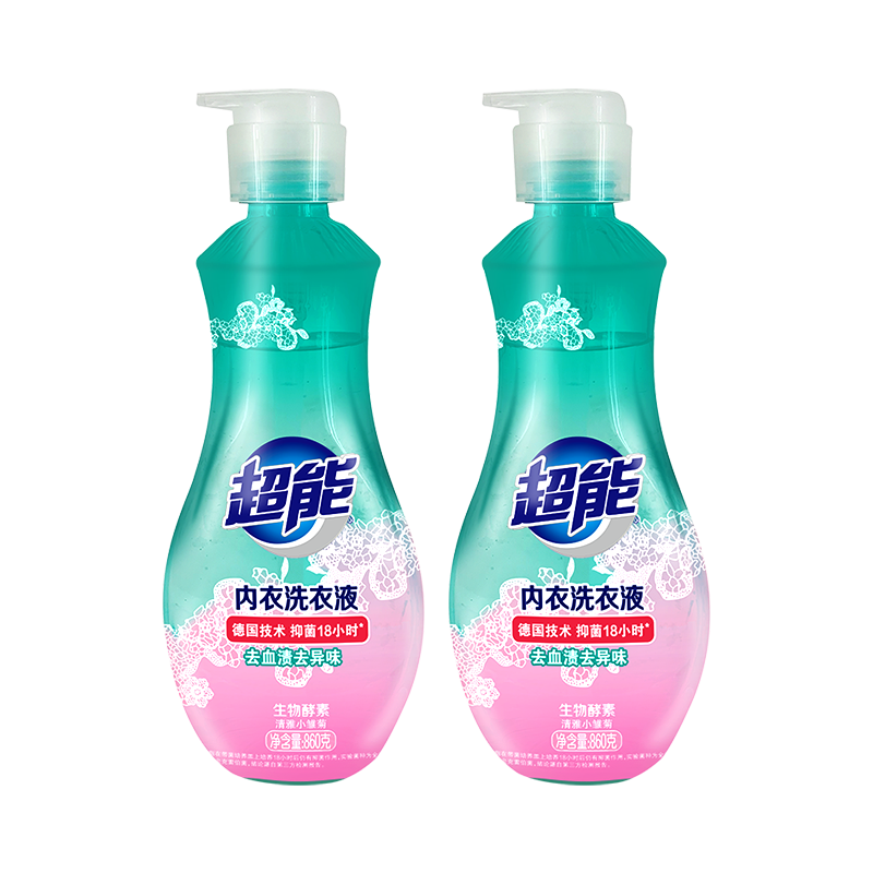 超能内衣洗衣液 480g*2 长效抑菌 内衣裤专用