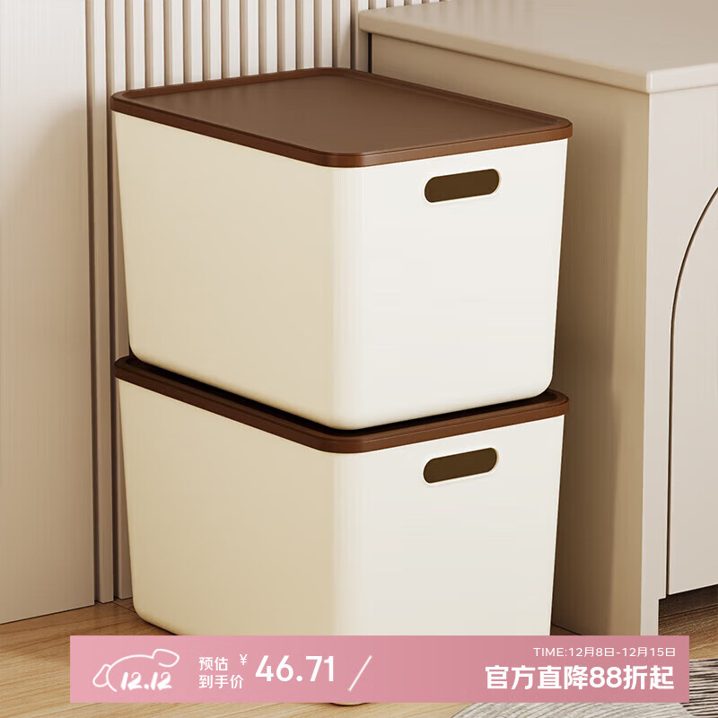 稻草熊 收纳箱【带盖】 18L*2