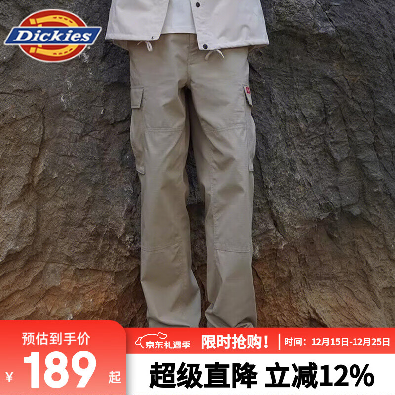 Dickies经典休闲耐穿工装裤DK0A88OK 沙色 32