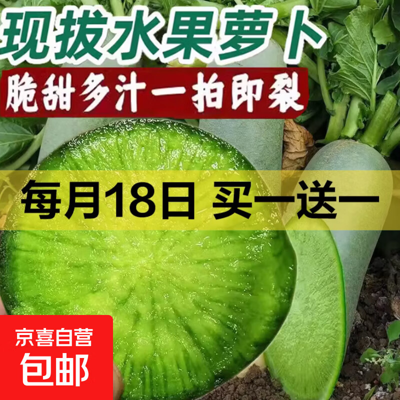 京东买一送一，下単留意赠品为准！ 10.1亓，潍坊水果萝卜 共6斤 3.99亓， 刺绣版纸质包子共12个 - 线报酷