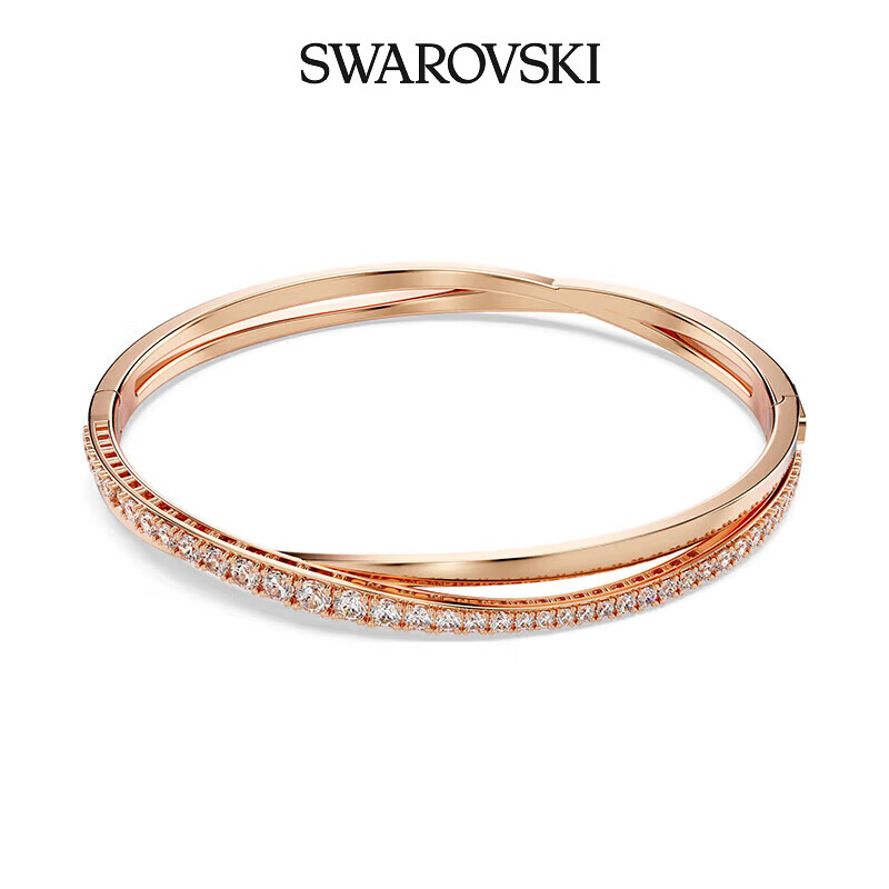 施华洛世奇（SWAROVSKI）莫比乌斯环手镯 女士手镯生日圣诞礼物元旦礼物送女友 5620552