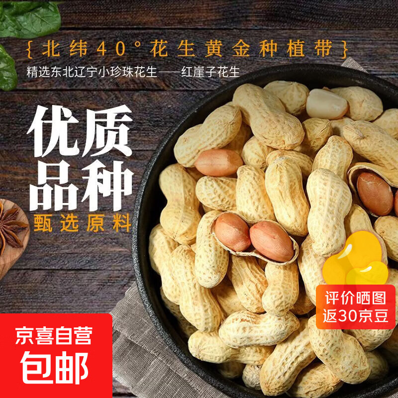 村哥俩多味带壳花生蒜香奶香原味花生水煮烘干坚果炒货休闲零食 原香味500克*1袋 【东北小珍珠花生】