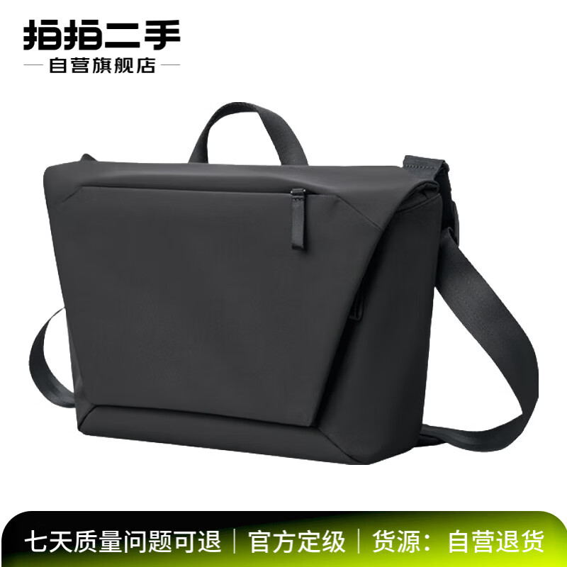 【9成新】米家小米斜挎包男大容量通勤背包休闲运动百搭女学生单肩包炭黑  