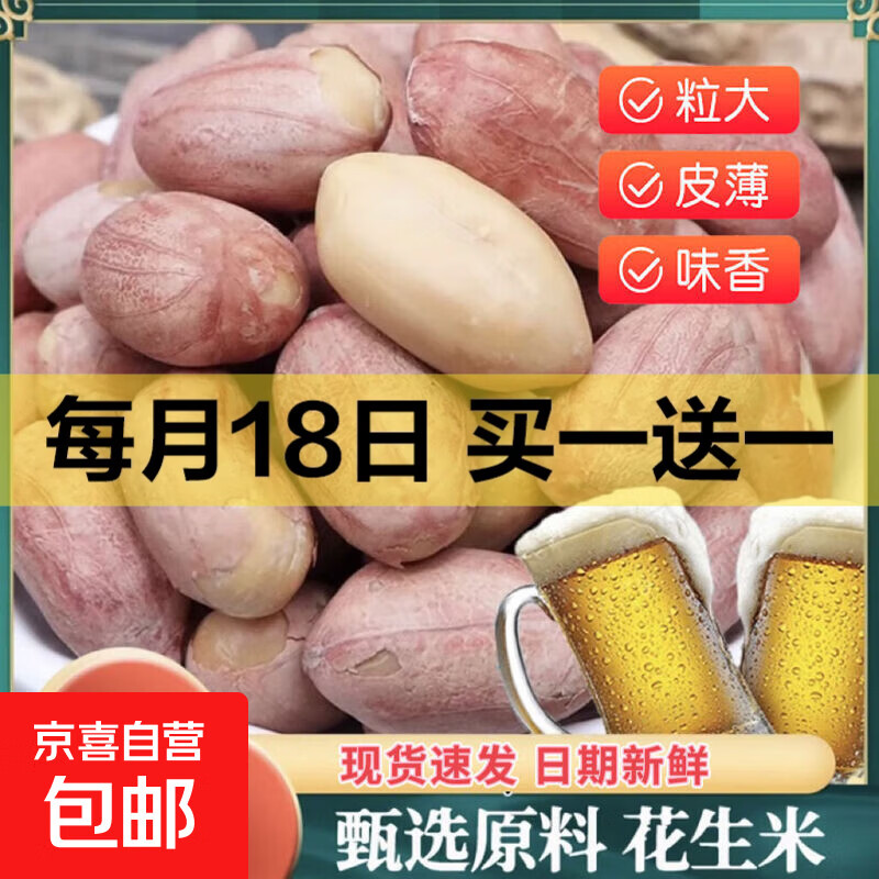 五香花生大粒大料花生米袋装下酒菜烤熟休闲零食 五香花生五香味 500g*1袋