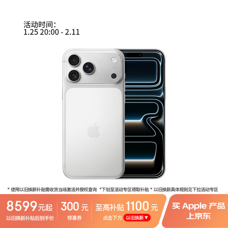 Apple/苹果 iPhone 17 Pro Max 256GB 银色 支持移动联通电信5G 双卡双待手机
