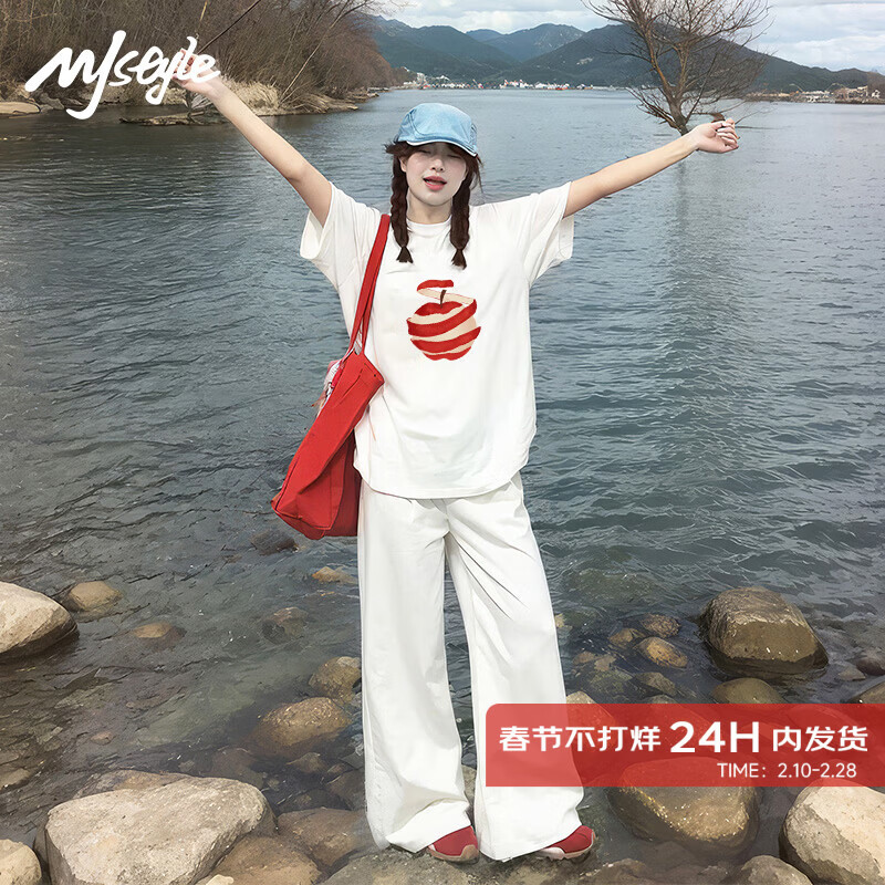 MJ STYLE��ɫ����t��Ů2026�¿��ļ�ootd����ް�������ڴ���������