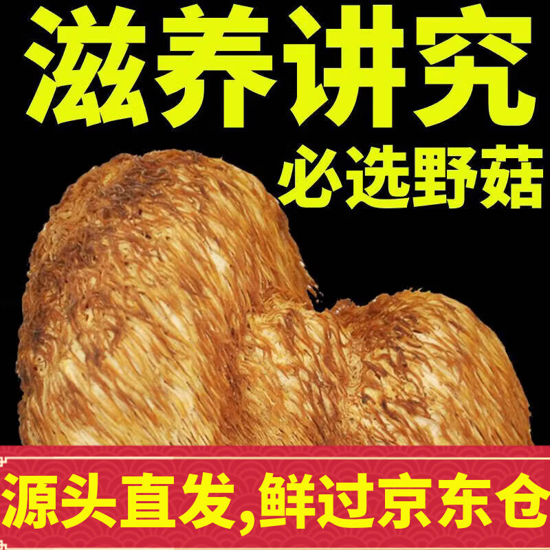 山滋情長(zhǎng)白山野外生猴頭菇 東北猴頭蘑菌干品200克可打粉亞健康養(yǎng)生禮盒