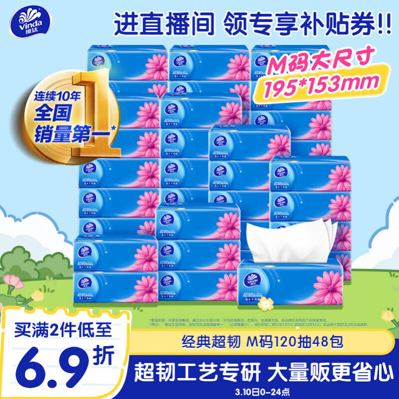 ά�Vinda����ֽ ����ӱɯ�Ƽ�������120��48��M�� ʪˮ������ �ͽ�ֽ  ���� 41.27Ԫ