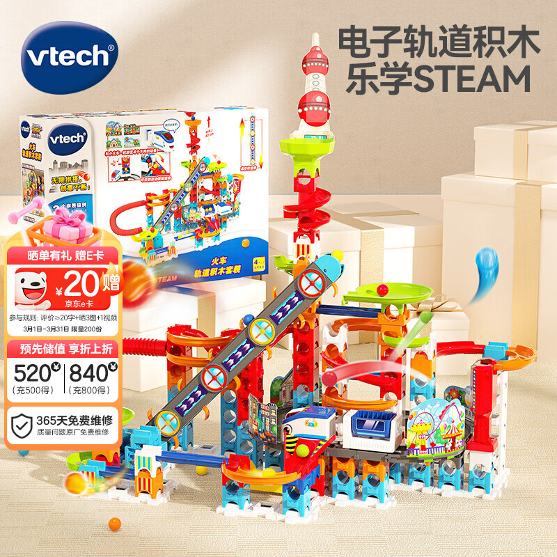 ΰ�״Vtech����ľ�𳵹�������ƴ��STEAM��4��+ ��ͯ��� �к�Ů���������� 489Ԫ