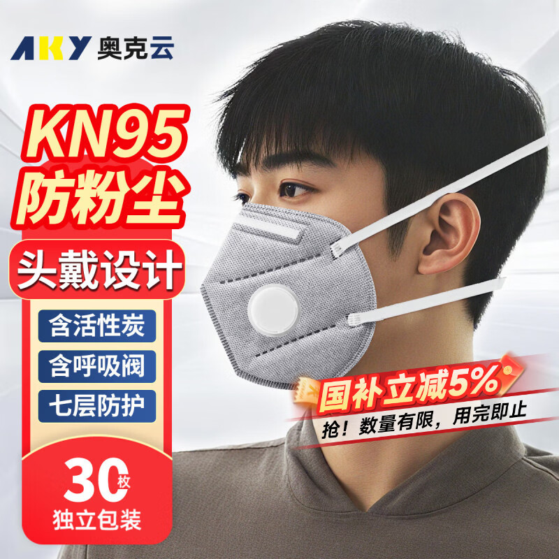 �¿���ͷ��ʽKN95רҵ�������ַ���ҵ�۳�ר������pm2.5װ�޵纸��ĥ 23.01Ԫ