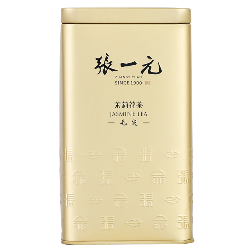 张一元茶叶茉莉花茶茉莉毛尖新茶浓香型春茶伴手礼茶礼特种200g金罐装