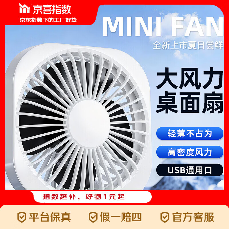 快 快 薅羊毛 USB插电小风扇1.9 台式桌面小风扇4.9 - 线报酷