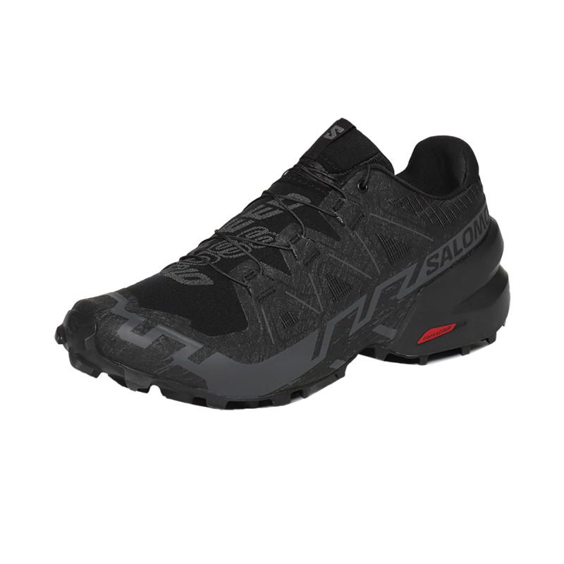 薩洛蒙（Salomon）男鞋SPEEDCROSS 6戶外運(yùn)動(dòng)大耳齒抓地包裹貼合透氣越野跑鞋 黑色 417379 40.5