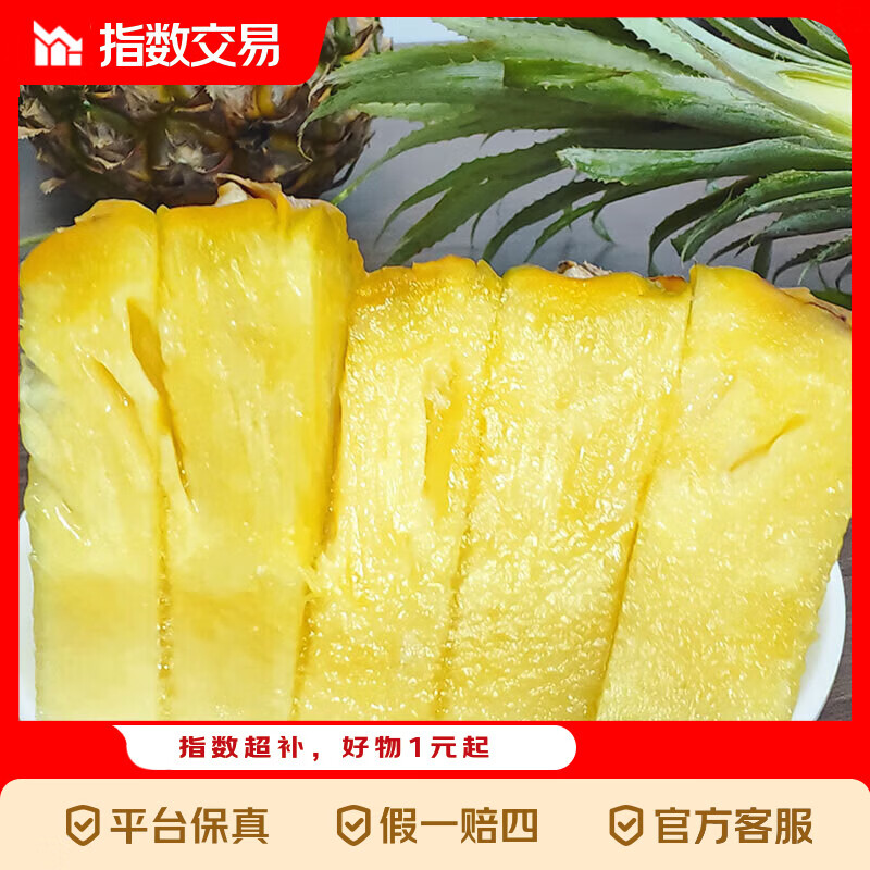 广东徐闻菠萝香水菠萝产地直发  2粒装 净重3-3.5斤 单果650g+