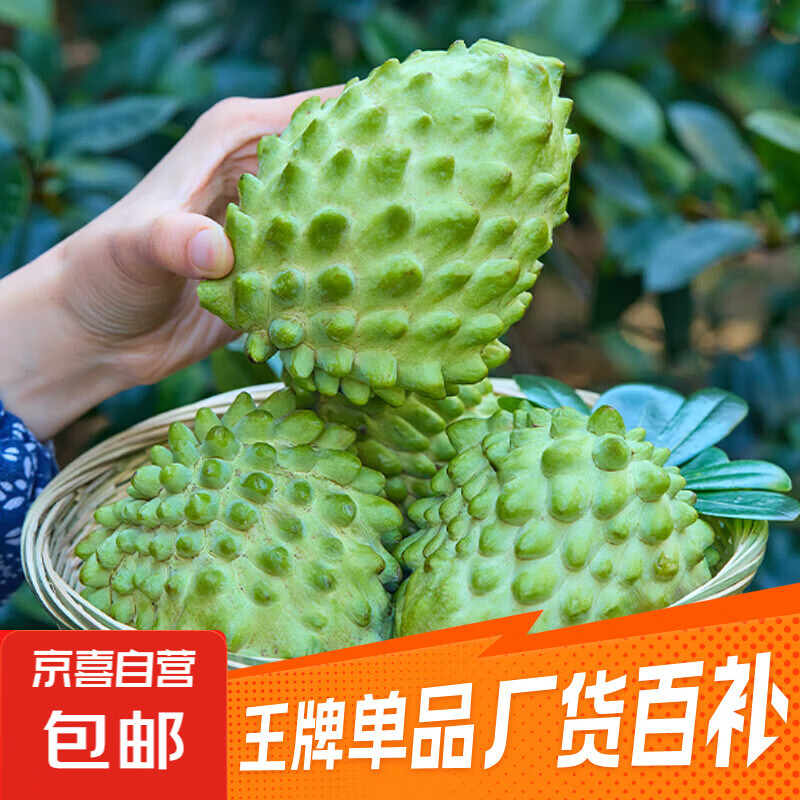 京喜加当季云南凤梨释迦果佛头果新鲜番荔枝释迦应季水果 1粒250g大果净重0.5斤