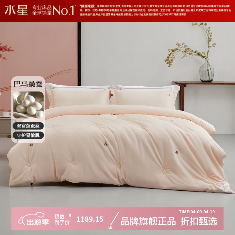 ˮ�ǼҷĻ���100%����˫����ɣ��˿���ﱻ/����о ���80֧�����޲�˿���� �֡����ḣ»ɣ��˿���ﱻ(���ɫ) 200cm*230cm 1189.15Ԫ