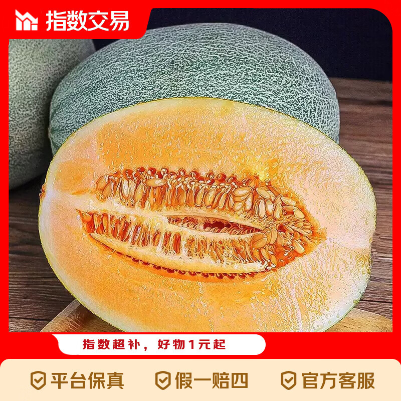 海南哈密瓜  脆甜多汁软糯香甜蜜西州密瓜 新鲜采摘应季生鲜水果 海南哈密瓜5-6斤（2-3个）