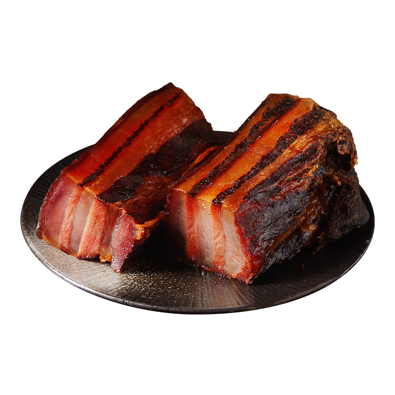 金忠食品四川特產(chǎn)腌臘醬肉巴蜀風味手工醬五花肉特色農(nóng)家腌醬臘肉1斤 醬五花肉500g+臘五花肉500g
