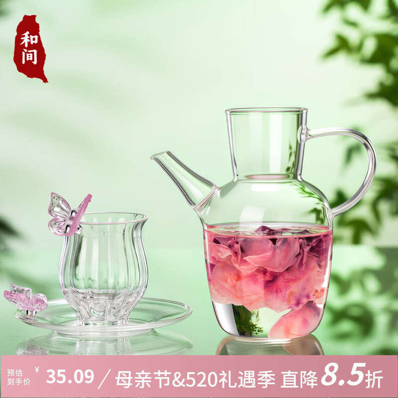 和间高硼硅玻璃仿宋水经注泡茶壶大容量耐热玫瑰花茶绿茶冷萃中式执壶 水经注【仿宋壶】530ML