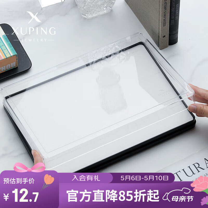 XUPING旭平首饰时尚简约戒指饰品收纳盒 120卡位戒指盒(单个装）