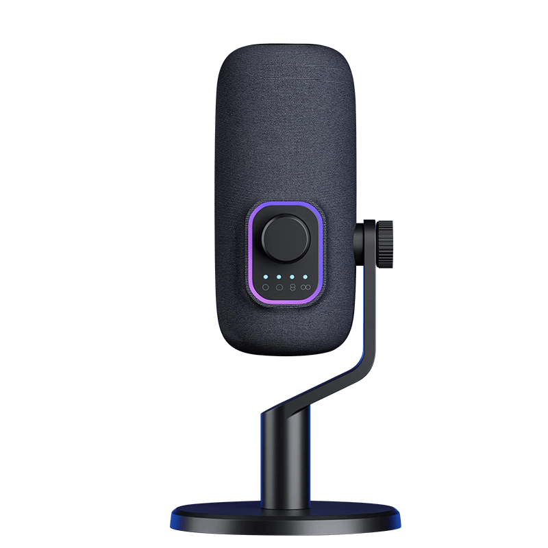 KO-STAR 专业麦克风电脑笔记本USB录制会议网课主播设备话筒有线台式机专用桌面学习游戏语音声卡 M660黑色【电竞游戏麦+独立降噪】升级四指向