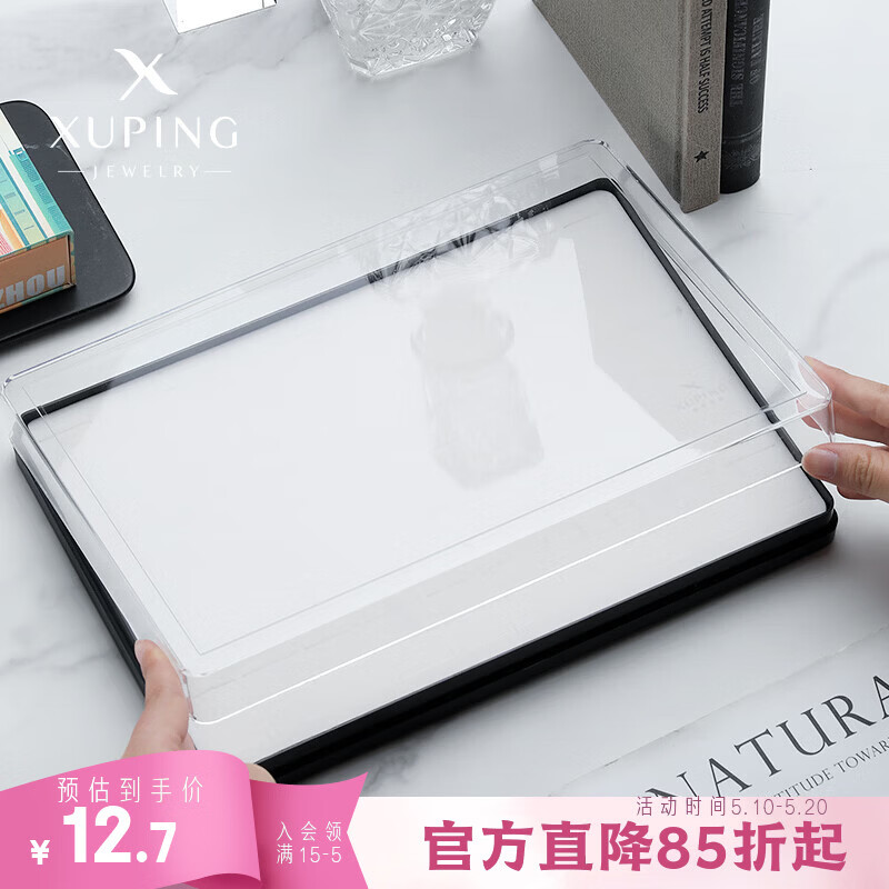 XUPING旭平首饰时尚简约戒指饰品收纳盒 120卡位戒指盒(单个装）