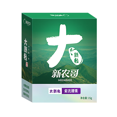 新農哥大顆粒紫衣腰果休閑食品 堅果炒貨  大顆粒紫衣腰果15g*5盒