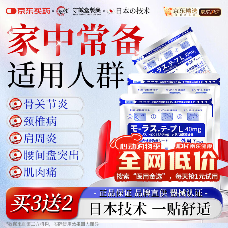 守诚堂日本膏药贴久光芃醫生适用肩颈椎腰椎间盘突出膝盖四肢疼痛人群*1