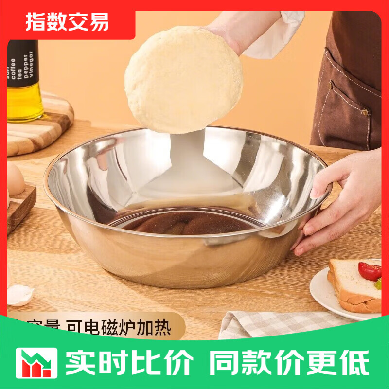不锈钢和面盆 3.26元，双层沥水篮1个 4.02元，新款泼油锅1个 4.14元 - 86线报