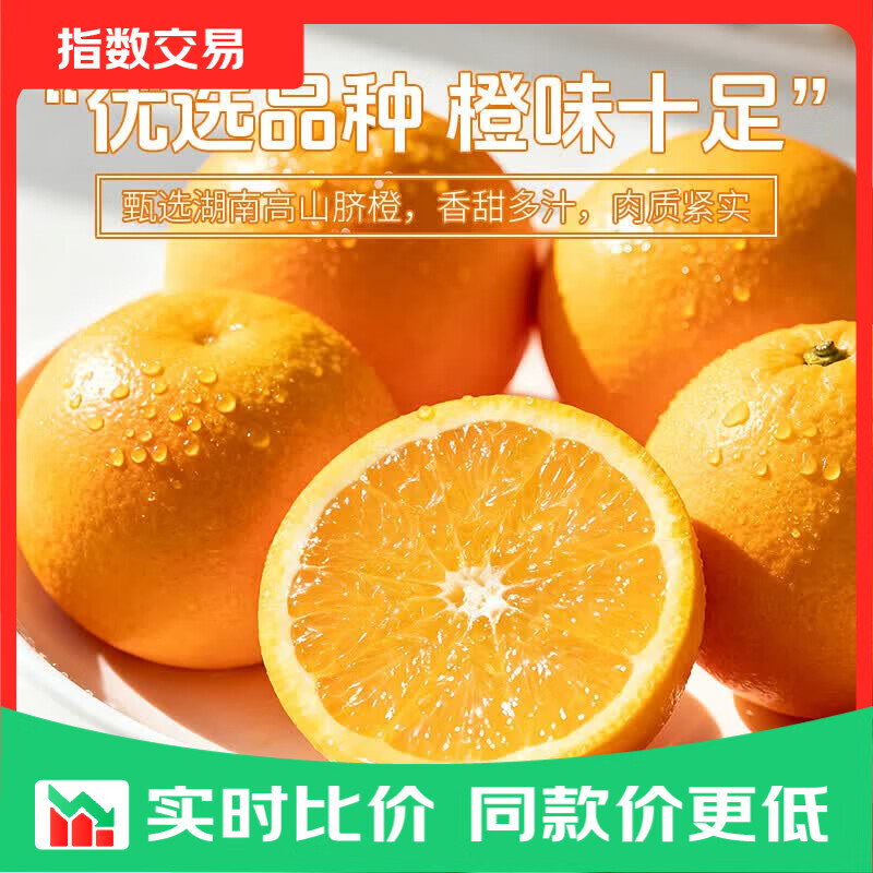 湖南怀化纽荷尔高山脐橙手剥柑橘橙子当季孕妇新鲜水果橙子整箱 带箱5斤（净重4.5斤）单果60-70mm
