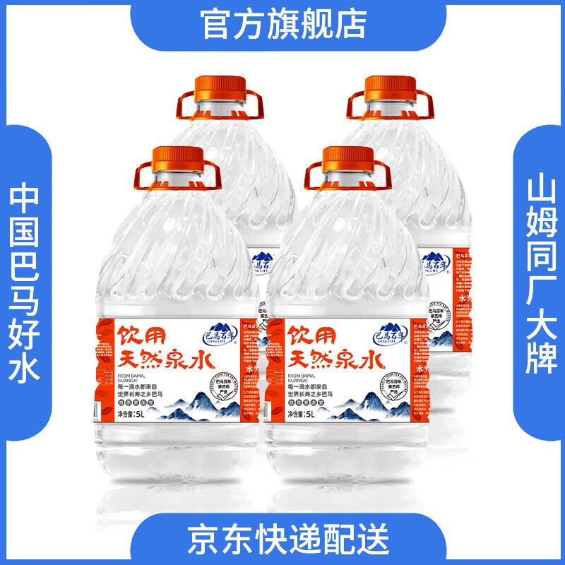LONGLIFE巴马弱碱性饮用天然泉水婴儿水桶装水自涌山泉水母婴水泡茶水